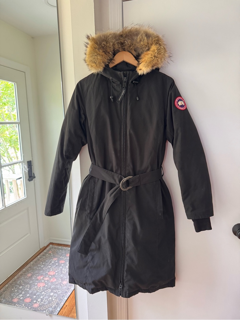 Authentic Canada Goose Women’s Trillium Parka Black | Size Medium | Fur Hood
